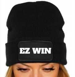  Téli Sapka Fekete Unisex Beanie Ifjúsági Trendek TikTok Ajándék Ez Win (Czapka Czarna EZ WIN)