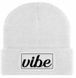  Sapka Fehér Téli Őszi Pamut Vibe Beanie Univerzális Ajándék (Czapka Zimowa Biała VIBE)