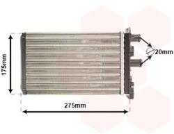 VAN WEZEL Výmenník tepla vnútorného kúrenia VAN WEZEL 58006239 (58006239)