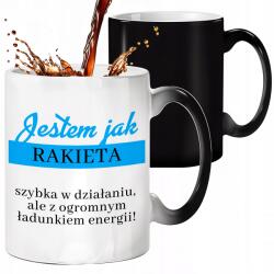 Style Couture Mágikus Bögre Fekete Matt Olyan Vagyok, Mint Egy Rakéta Lányoknak Barátnőknek