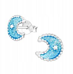  Ezüst Fülbevaló Kislánynak Hold Stift (KDZ059)