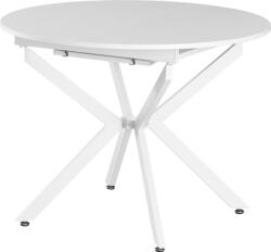 Mobikon Masa dining extensibila fier mdf alb Abero 100x100-140x75 cm (0000400784)