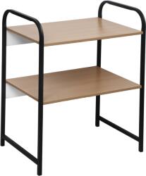 Mobikon Raft mdf maro metal negru Bayan 53x35x67 cm (0000399554) Raft