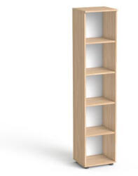 MAYAH Szekrény, 5 rendező magas, nyitott, polcos, keskeny MAYAH "Freedom SV-03", tölgy (SV-R0 K/ IBXSZ03T) - iroszer24