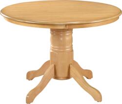 Mobikon Masa de sufragerie rotunda mdf lemn stejar Tablos 106x106x75, 8 cm (0000397103)