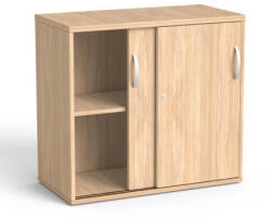 MAYAH Szekrény, asztalmagas, tolóajtós, polcos, MAYAH "Freedom SV-16", tölgy (SV-K28 K/ IBXSZ16T)