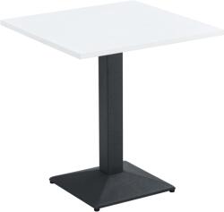 Mobikon Masa sufragerie, bistro, DTD laminat alb metal negru Rinaldo 70x70x75 cm (0000397580)