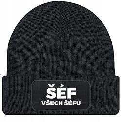  Sapka Fekete Téli Őszi Pamut Főnök Minden Főnök Ajándék (Czapka Zimowa Czarna SZEF WSZYSTKICH SZEFÓW)