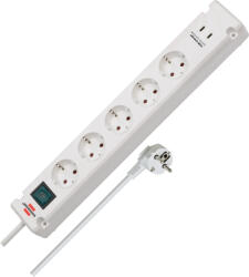 brennenstuhl Prelungitor Brennenstuhl Bremounta 5 prize, 2 x USB-C, 3m, Buton On Off, prindere in suruburi , Alb (1150660425) - rovo