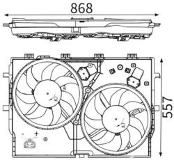MAHLE Ventilátor chladenia motora MAHLE CFF 192 000S (CFF 192 000S)