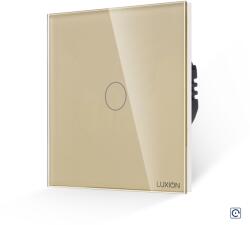 Luxion Intrerupator Simplu cu Revenire Curent Continuu 12/24V cu Touch din Sticla LUXION - culoare auriu