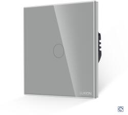 Luxion Intrerupator Simplu cu Revenire Curent Continuu 12/24V cu Touch din Sticla LUXION - culoare gri