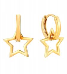 Ecarla Fülbevaló Aranyozott Nemesacél Csillag KST2992 (5903678558789)