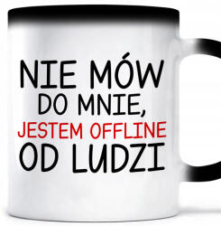 Style Couture Mágikus Bögre Fekete 330ML Ne Beszélj Hozzám Irodai Ajándék