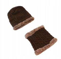 Aptel Sapka és nyakmelegítő szett, barna, BQ52F (BQ52F)