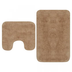 VidaXL Set covorașe baie, 2 buc. , textil, bej (133231) - izocor Covor baie