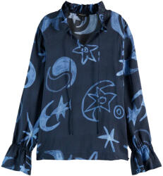 Scotch & Soda Bluză Printed Drawstring Cuffs U9B01084B 472 cosmic sky spaced carbon (U9B01084B-472 cosmic sky spaced carbon)