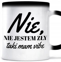 Style Couture Mágikus Bögre Fekete 330ML Nem Vagyok Dühös Irodai Munka Ajándék