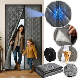 HOGI Hőszigetelő Függöny Ajtóra Mágneses 100x220cm Hőszigetelt Vastag (Kurtyna termiczna do drzwi gruba 80x220cm)