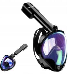  Teljes arcot fedő búvármaszk L XL páramentes bevonattal ellátott üveggel (Maska Do Nurkowania Snorkelling Panorama 180)