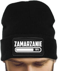  Téli Sapka Beanie Fekete Ajándék Fagyás Loading Vicces Unisex (Czapka CZARNA ZAMARZANIE LOADING)