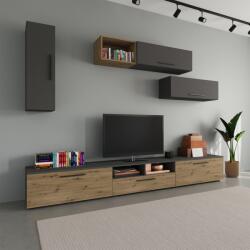 haaus Living Kos V19, Antracit/Stejar Artisan, L 285 cm (921729)