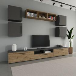 haaus Living Kos V3, Antracit/Stejar Artisan, L 285 cm (921569)
