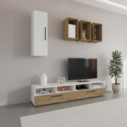 haaus Living Kos V12, Alb/Stejar Artisan, L 190 cm (921460)