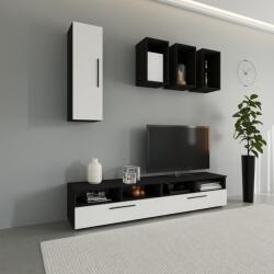 haaus Living Kos V12, Negru/Alb Lucios, MDF, L 190 cm (921842)