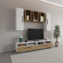 haaus Living Kos V9, Alb/Stejar Artisan, L 190 cm (921439)