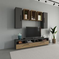 haaus Living Kos V9, Antracit/Stejar Artisan, L 190 cm (921620)