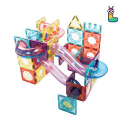 LELINO Set constructii magnetice LELINO Roller 72buc Jucarii de constructii magnetice