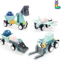 LELINO Set constructii magnetice LELINO Sticks 28buc Jucarii de constructii magnetice
