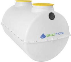 BioFos Fosă septică pentru 4 - 6 persoane, fibră de sticlă de 2000 L