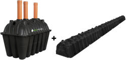 BioFos Fosă septică 5-8 persoane, 2500L, cu kit percolaj + transport inclus