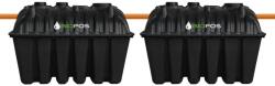 BioFos Fosa septica patrata, BioFos, legata in serie, pentru 10 - 16 persoane, Premium, negru 5000 L