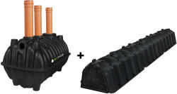 BioFos Fosă septică 3-4 persoane, 1600L, cu kit percolaj + transport inclus
