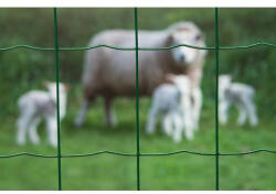  Drótkerítés, négyszögletes, 100x75mm, műanyag bevonattal, 80cmx10m