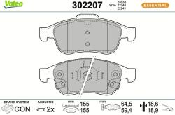 VALEO Sada brzdových platničiek kotúčovej brzdy VALEO 302207 (302207)