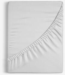 Goldea cearceaf de pat cu elastic din bumbac - gri deschis 120 x 200 cm