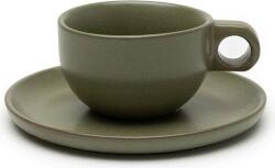 Serax Cești de cappuccino Surface cu farfurioare, 230 ml, verde închis, set 4 buc (B5116223A)