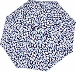 Doppler Umbrelă Magic Fiber, cu model frunze, alb-albastru deschis (7441465LE02)