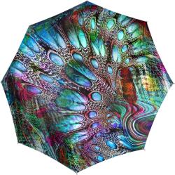 Doppler Umbrelă Magic Fiber cu model păun, multicoloră (746165SP)