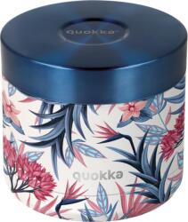 QUOKKA Cutie de prânz termoizolantă Quokka Whim Blue Garden 600 ml (40112)