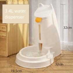 Nunbell Füles kisállat automata itató - 3, 4L - Fehér