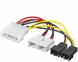 Akyga - Molex/2 x 3-pin 12V/2 x 3-pin 5V - AK-CA-34 (AK-CA-34)