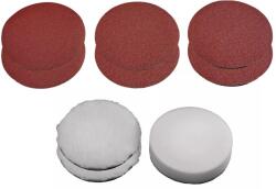 Einhell Polírozó és csiszolópárna készlet, 10 db, 150 mm 2093246 (2093246)