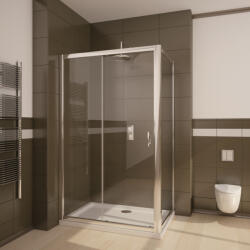 Radaway Premium Plus DWJ+S szögletes zuhanykabin 105x75 átlátszó