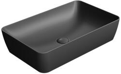 SAPHO GSI NUBES kerámiamosdó. 60x38cm. matt fekete