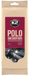 K2 K420 Polo Shine Cockpit Wipes, műszerfal-ápoló kendő, 25db (K420) - olaj